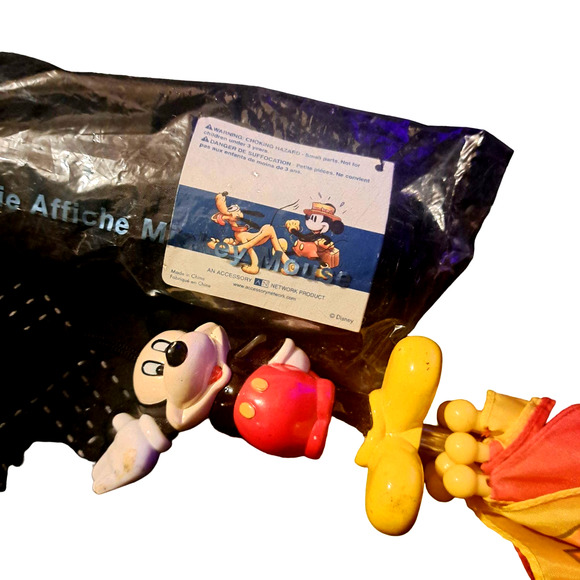 TWO ADORABLE Mickey Mouse Umbrellas - ONE SEALED AVON VINTAGE - Picture 2 of 7